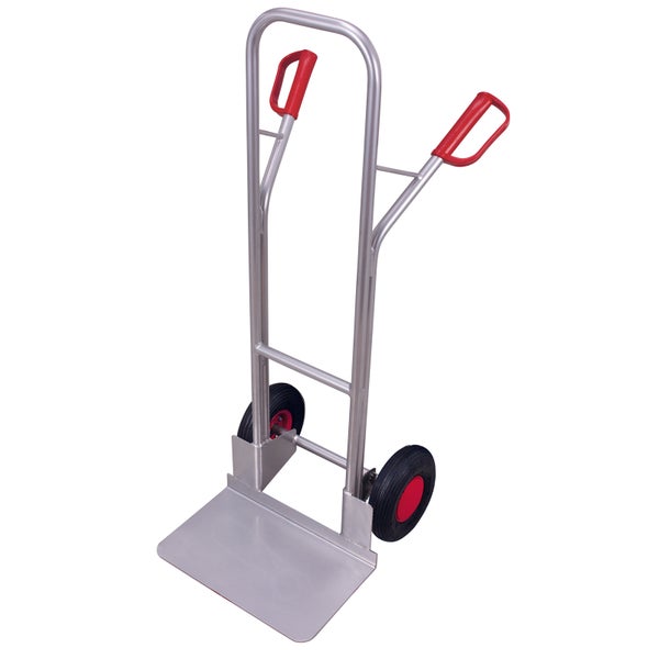 Sackkarre aus Metall mit zwei Rädern und Griffen