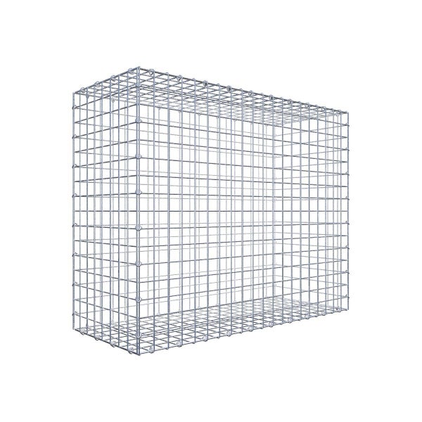 Gabione 100 cm x 80 cm x 40 cm (L x H x T), Maschenweite 5 cm x 5 cm, C-Ring