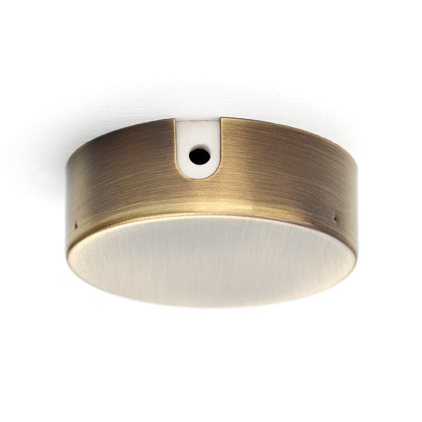 Verteilerdose aus Metall, Deckendose, Baldachin, Verteiler Abdeckung für Leuchte Lampe, 70mm, Antik