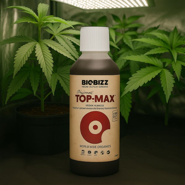 BioBizz Top Max 500 ml – Organischer Blütestimulator für maximale Blütenpracht mit Pipette – Ideal für alle Pflanzen & Anbauarten