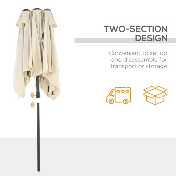 Pendelleuchte mit zwei Lampenschirmen