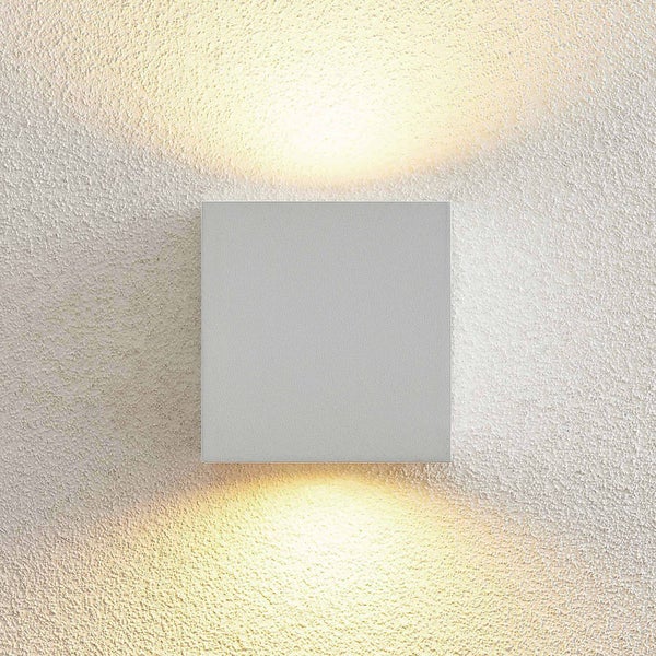 Arcchio Wandleuchte außen Tassnim (Modern) in Weiß aus Aluminium (2 flammig, GX53) - Außenwandleuchten Wandlampe Led Außenlampe Outdoor für Außenwand/Hauswand Haus Terrasse & Balkon