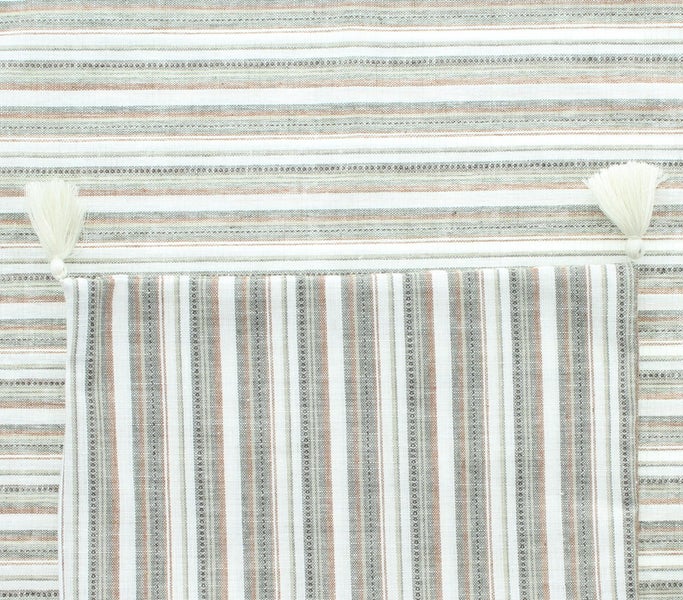 FRANK FLECHTWAREN | Kissenhülle Salvador, 2er Set, POLYESTER, BAUMWOLLE, LEINEN, 30 x 50 cm, 45 x 45 cm