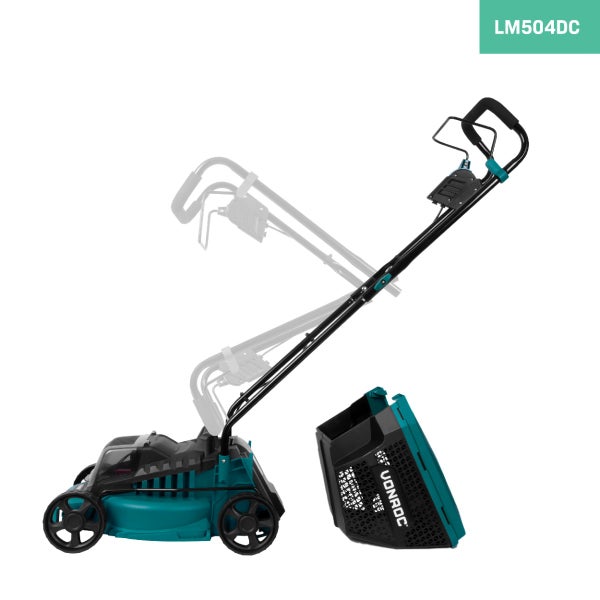 VONROC Akku Rasenmäher 40V | Bürstenloser Motor - 33cm Schnittbreite, einstellbare Schnitthöhe 30-70MM | Akku Sichelmäher (ohne Akku und Ladegerät)