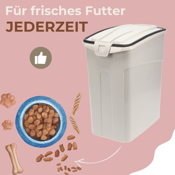 Futtertonne Luftdicht mit Deckel Futtertonne Hund Katze Hundefutter Aufbewahrung Trockenfutter Aufbewahrung Futterbox Hund Hundefutter Box 13 L