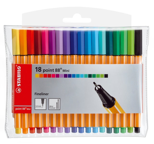 STABILO Fineliner point 88 Mini, 18er Set