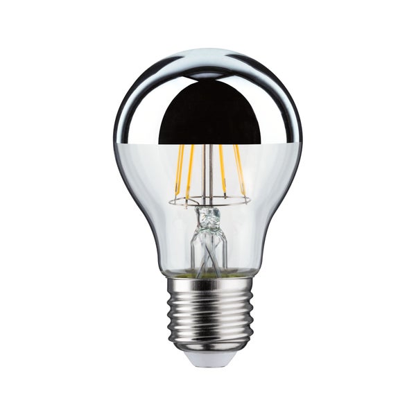 Modern Classic Edition Standard 230V LED Birne Kopfspiegel E27 3x600lm 3x6,5W 2700K Kopfspiegel Silber