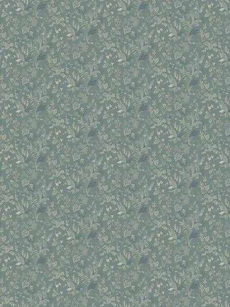 Borastapeter Tapete Blumen Graugrün - 53 cm x 10.05 m - 660917