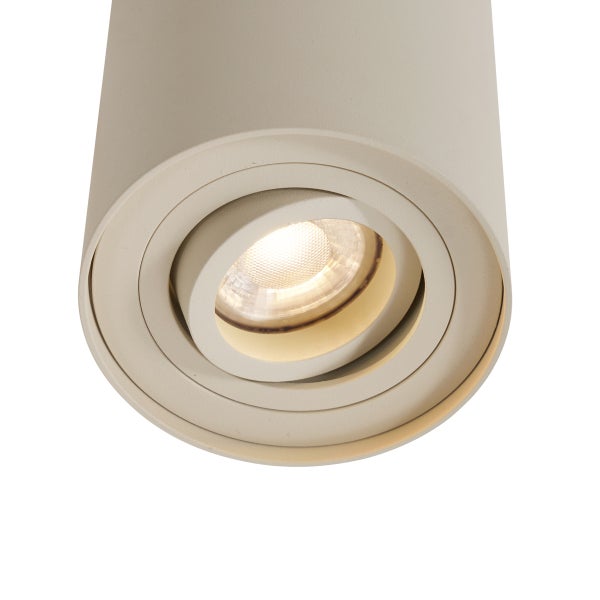 Moderner Aufbaustrahler Beige GU10 50mm Drehbar und Kippbar - Rondoo Up