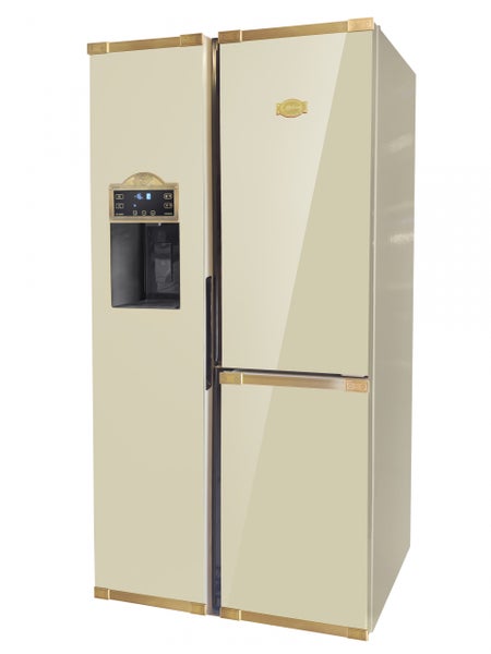 Kaiser Side by Side Kuehlschrank im Retro Design mit Eisspender und Display