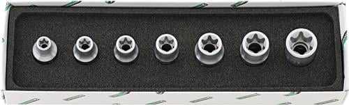 Steckschlüssel-Einsatz-Set mit verschiedenen Größen in einer Box