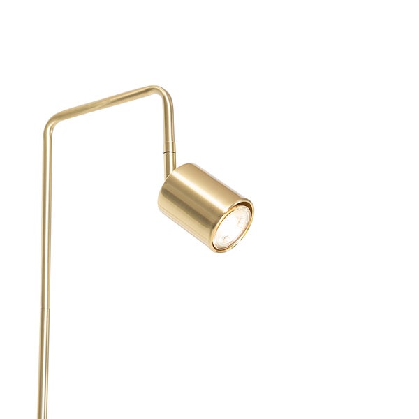 Stehlampe aus Metall mit Licht