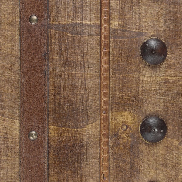 FRANK FLECHTWAREN | Dekotruhe Kolonial, groß, HOLZ, 62 x 34 x 36 cm, ohne Inhalt