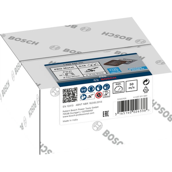 Bosch PRO Metal Konischer Schleiftopf 90 x 110 x 55 mm G16 - 1608600231