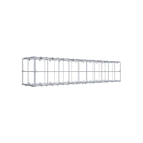 Gabione 100 cm x 20 cm x 20 cm (L x H x T), Maschenweite 10 cm x 10 cm, C-Ring