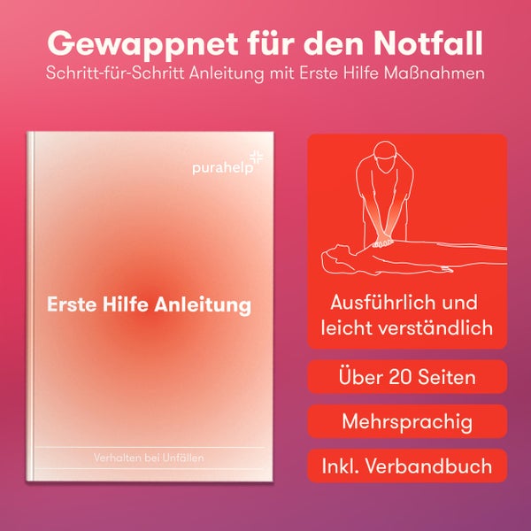PURAHELP KFZ Kombitasche nach aktueller Norm 2024 DIN 13164 (StVO konform) - Inkl. Warndreieck, Warnweste - Verbandskasten Warndreieck Set Verbandskasten Auto 2024