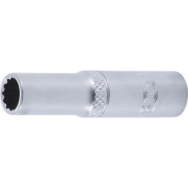 BGS Steckschlüssel-Einsatz Zwölfkant tief Antrieb Innenvierkant 6,3 mm (1/4) SW 7 mm - 10707