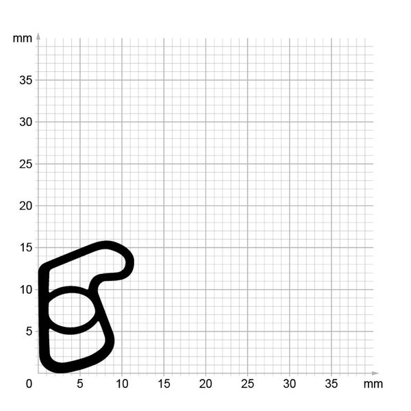 DIWARO. | Stahlzargendichtung SZ160 | grau | 5 Meter