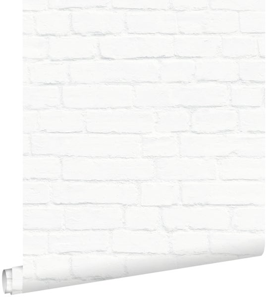 ESTAhome Tapete Steinoptik Weiß - 53 cm x 10.05 m - 138533