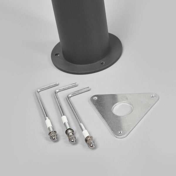 Lucande LED Mastleuchte 2,20 m, Wegeleuchte modern Aussenleuchte Stehlampe moderne Gartenlaterne IP54 Gartenlampe Außenleuchte Wegelampe Hof