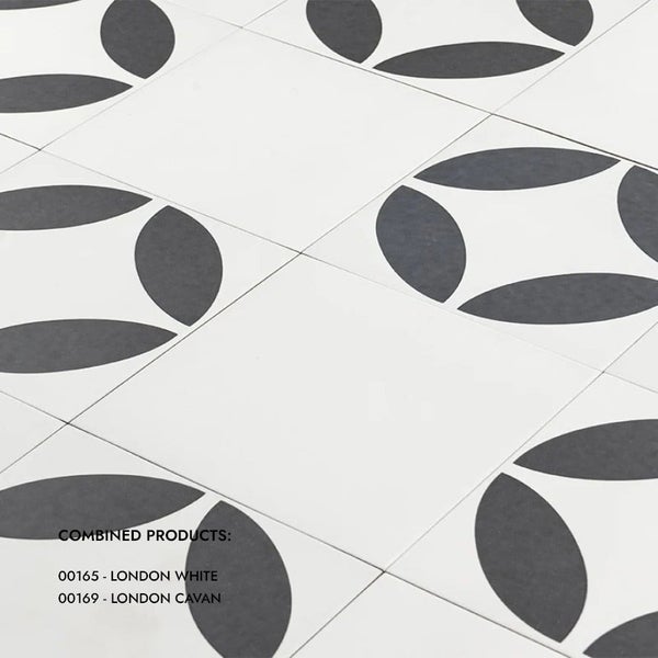 Quadratische Wandfliese mit geometrischem Kreisdesign