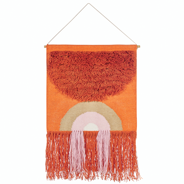 Wandbehang KAMALIA Baumwolle 112 cm Orange