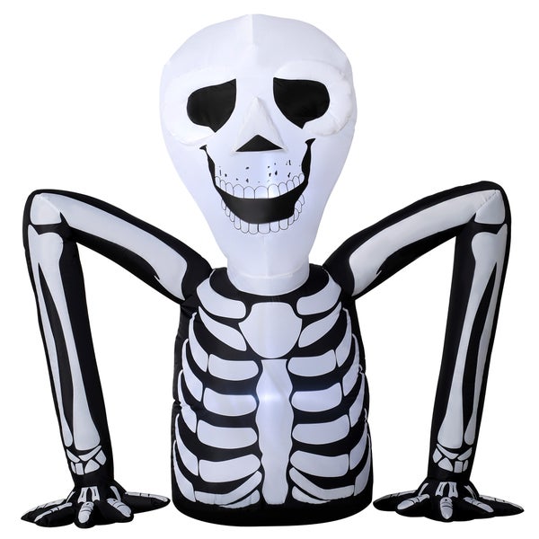 Aufblasbares Skelett als Halloween Dekoration für den Außenbereich