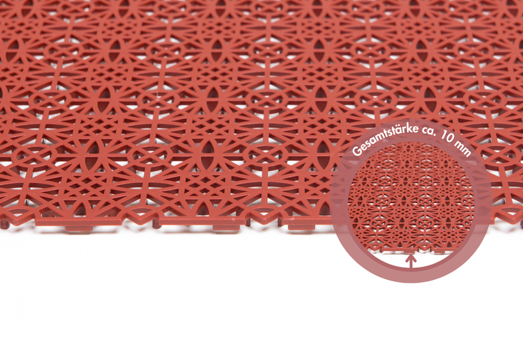 Klickfliese Terra Sol 38 x 38 cm Rot 1 m²
