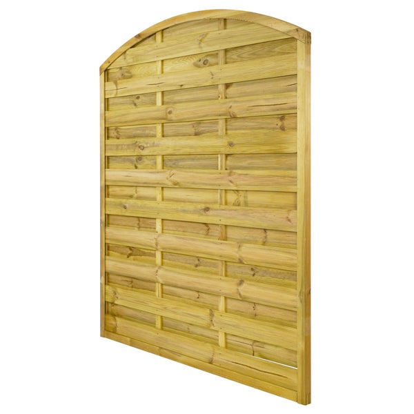 Holzzaun mit Rundbogen für den Garten