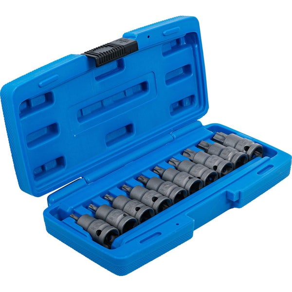BGS Kraft-Bit-Einsatz-Satz Antrieb Innenvierkant 12,5 mm (1/2) T-Profil (für Torx) T20 - T70 10tlg. - 5097