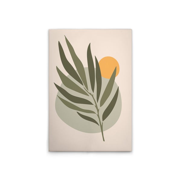 Gemälde mit abstraktem Pflanzenmotiv