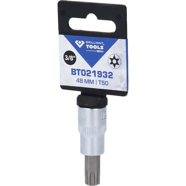 BRILLIANT TOOLS 3/8 Torx-Bit-Stecknuss mit Stirnlochbohrung TB50 - BT021932
