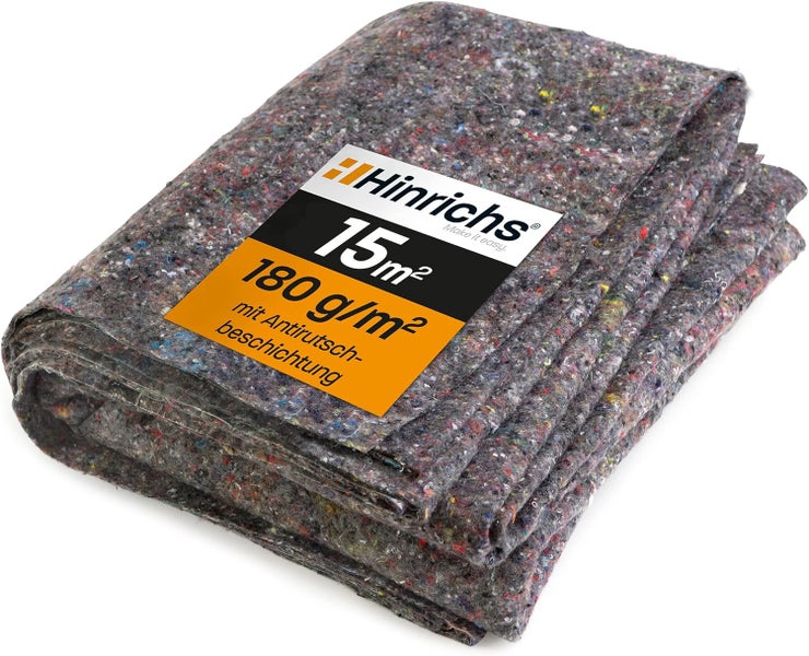 Hinrichs Malervlies 15 m 180g/m² - 3 x 5m² Zuschnitt Abdeckvlies rutschfest