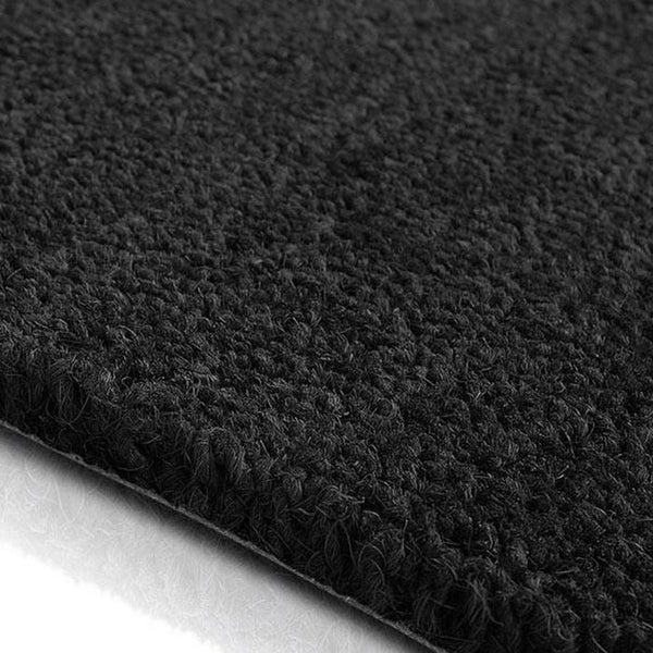 FLOORDIREKT Fußmatte Kokos - Eingangsmatte aus Kokos - Fußabtreter - Schwarz - 30 mm - 80 x 100 cm