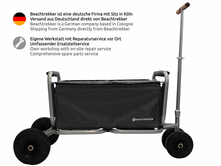 Bollerwagen mit Stofftasche und Teleskopstange