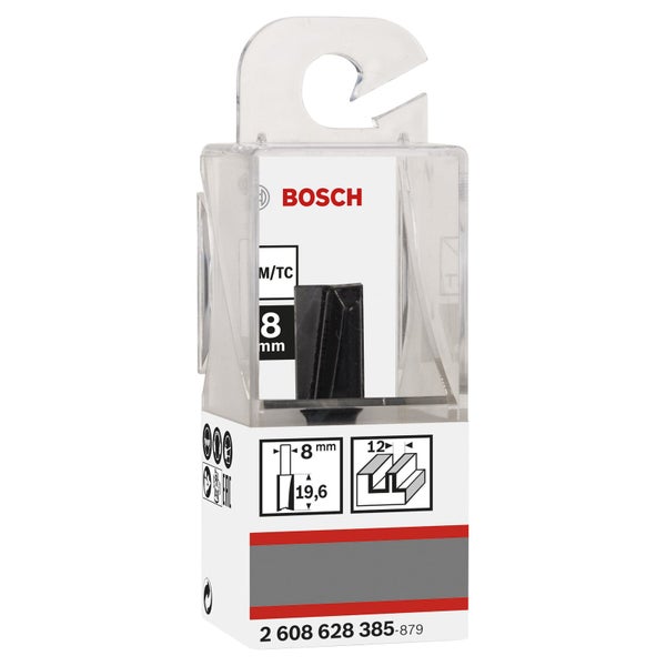 Bosch Nutfräser mit acht Millimeter Durchmesser in Verpackung