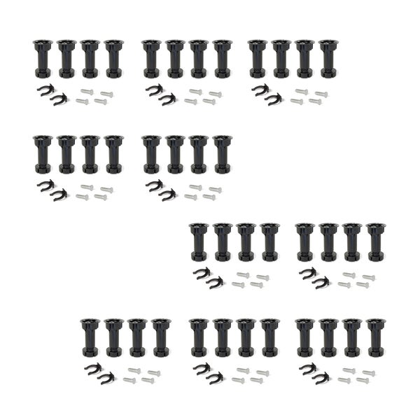 Set aus höhenverstellbaren Sockelfüßen für Küchenschränke inklusive Befestigungsmaterial