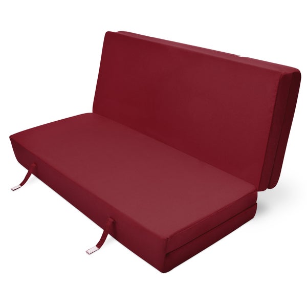 Beautissu Comfort Klappmatratze 195x120x7cm Dunkelrot