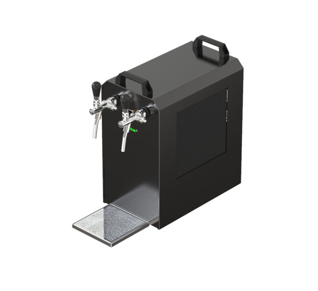 Untertheken Komplett Set - Zapfanlage STREAM 80, Bierzapfanlage, Durchlaufkühler 2-leitig Trockenkühler, 5 Liter Adapter, NC Adapter