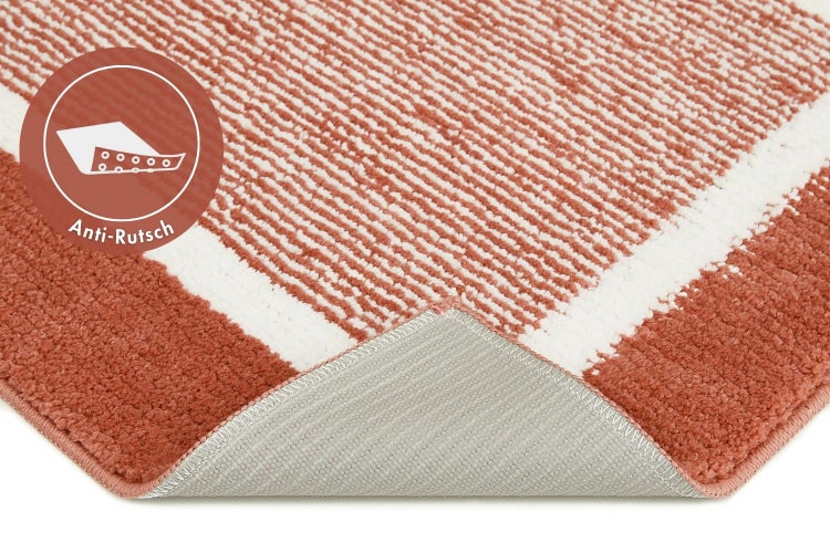 Badematten Set Maui bestehend aus zwei Badematten 40 x 60 cm und 50 x 80 cm in Rostrot