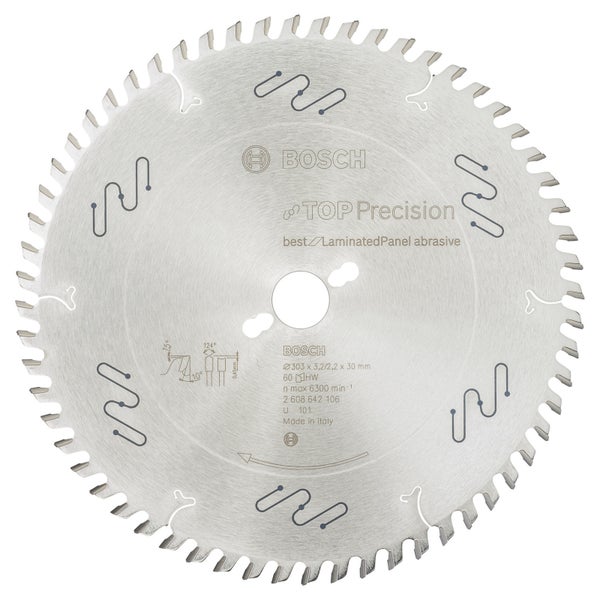 Bosch Kreissägeblatt Top Precision Best for Laminated Panel Abrasive 303 x 30 x 3,2 mm - 2608642106