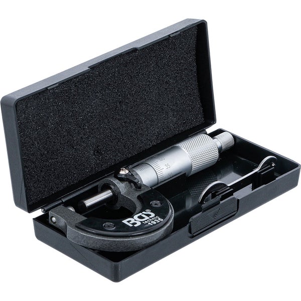 Feinmessschraube im Aufbewahrungskasten