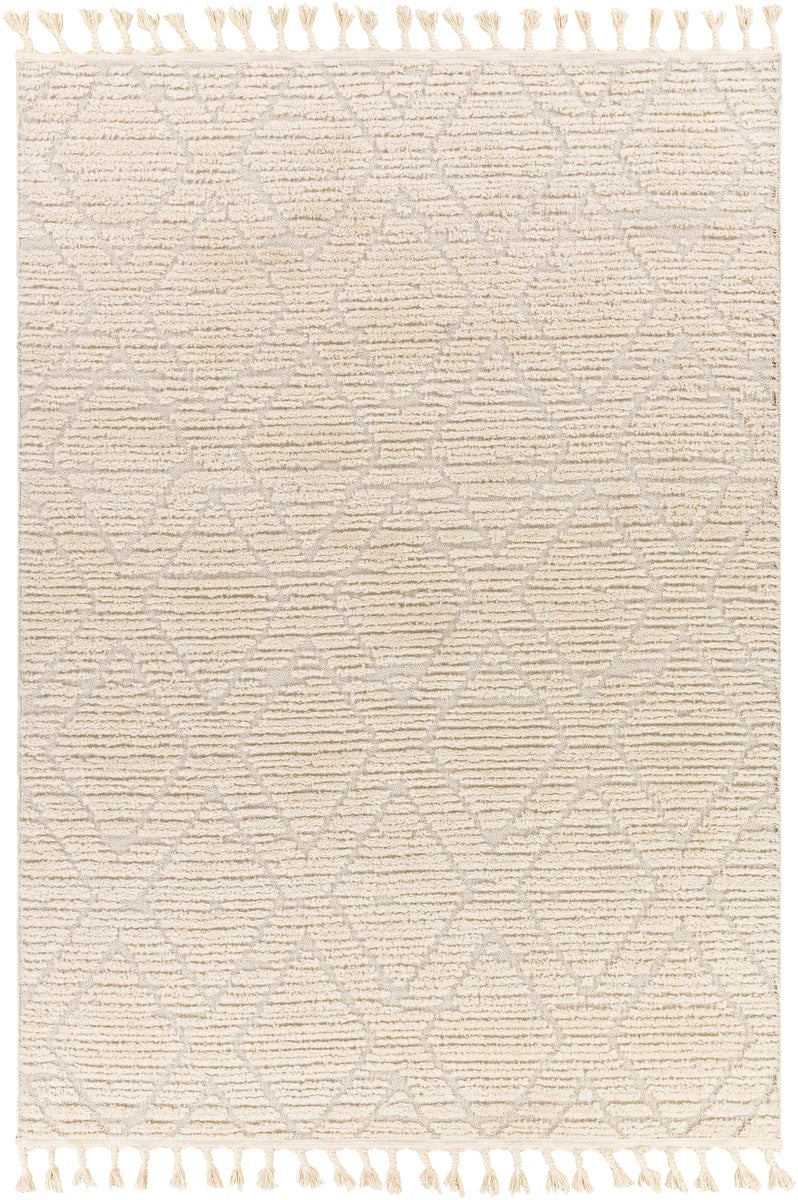 Etnhischer Berber Teppich - Elfenbein - 160x213cm - JASMINE