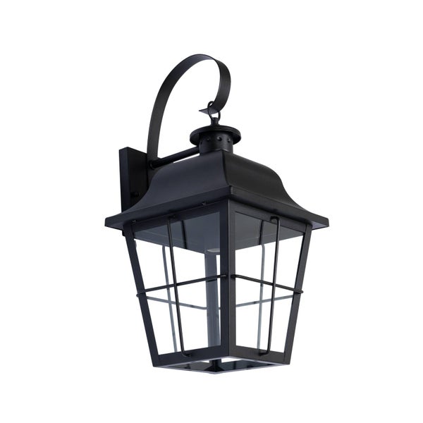Lindby Wandleuchte außen Mertollio (Retro, Vintage Antik) in Schwarz aus Metall (1 flammig E27) - Außenwandleuchten Wandlampe Led Außenlampe Outdoor für Außenwand/Hauswand Haus