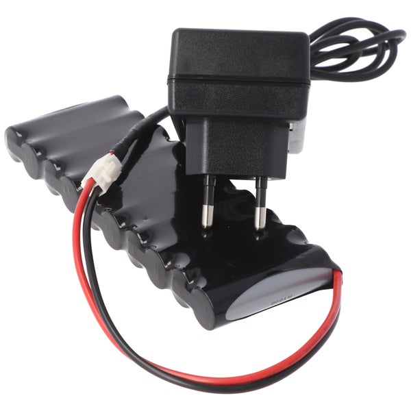 Ladegerät für Roto ZEL Akku 12 Volt RT2 SF G2, Ansmann 2412-3011, WDT-S RT2 SF G2/G3/G4, 100-240 Volt 1000mA Ladestrom