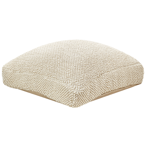 Pouf JOARA Baumwolle Beige 70 cm 70 cm 15 cm