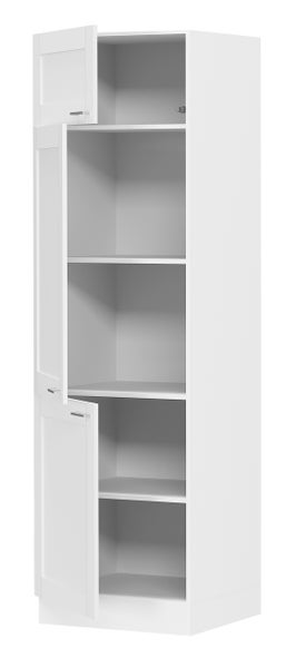 Küchenschrank B. 60 cm Hochschrank Colura Weiß