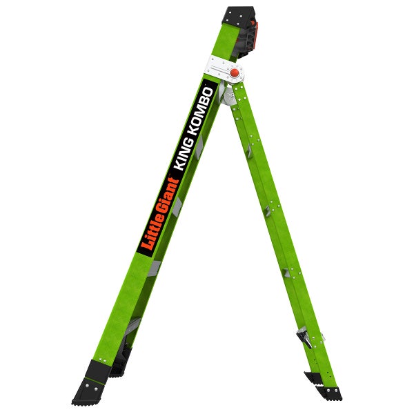 Little Giant King Kombo Kombileiter aus glasfaserverstärktem Kunststoff in A-Stellung