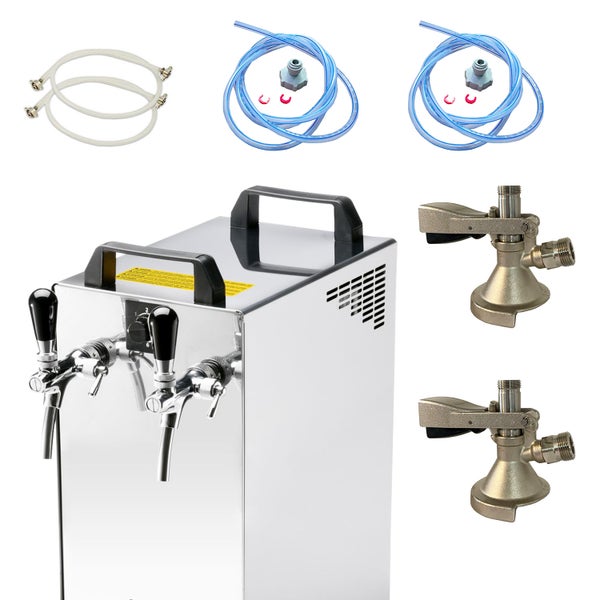 Komplett Set Zapfanlage Kontakt 40/K Bierzapfanlage 2-leitig Trockenkühlgerät aus Edelstahl, 50 Liter/h, Kombi, Korb