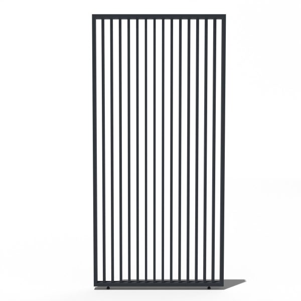 Weide Vertikale Lamellenwand für Weide Pergola 1,23m in Anthrazit aus Aluminium